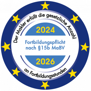 Emblem Immobilienmakler Fortbildungspflicht 2024 / 2026